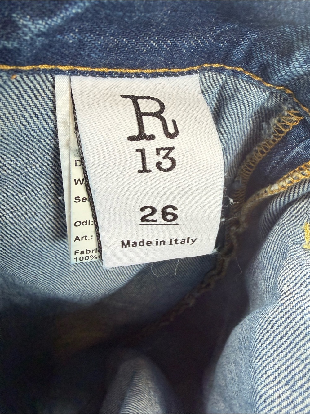 R13 Romeo Double Classic Jeans - 29 waist SEE SIZING - Picture 4 of 6